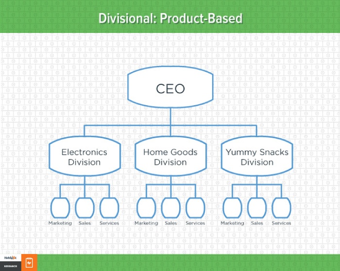 Divisional Product Based Org Structure