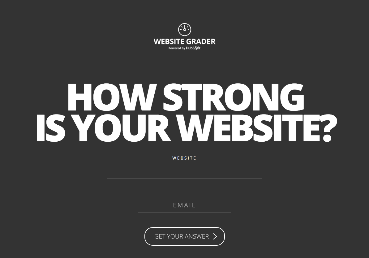 Website Grader tool