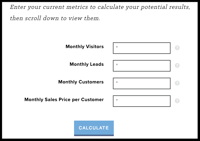 Marketing ROI calculator